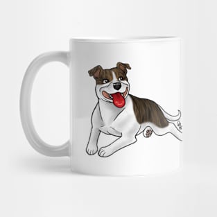 Dog - Staffordshire Bull Terrier - Brindle and White Mug